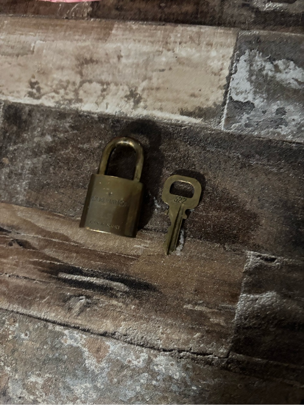 Louis Vuitton Brass Padlock with Key - Small Brass Lock